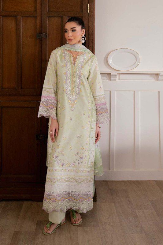 Neeshay Summer Lines Unstitched Lawn Exclusive Collection | SPRING FERN