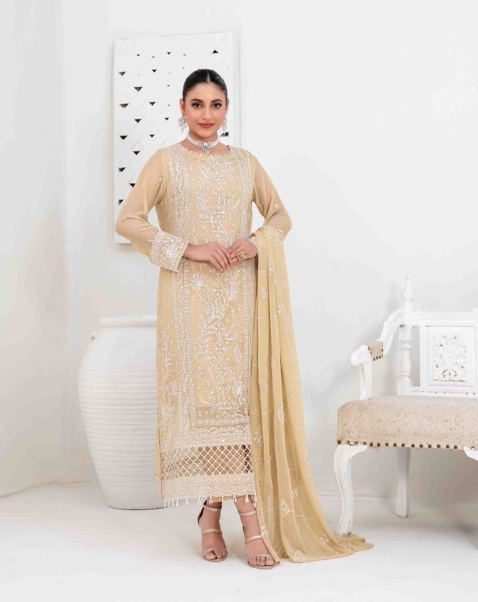 Tawakkal Rashieka Embroidered Fancy Chiffon Unstitched Exclusive Collection 25 | D2