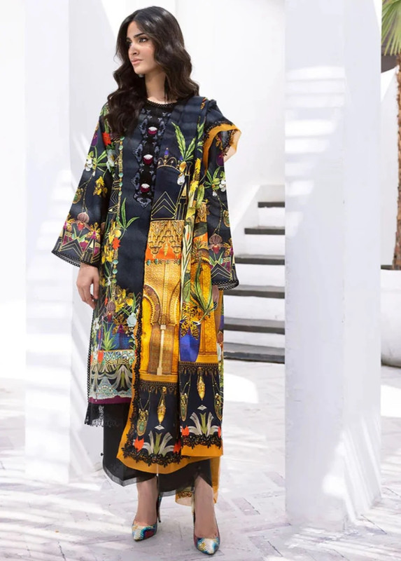 Roheenaz Leya Printed Lawn Unstitched | SHELAI8224