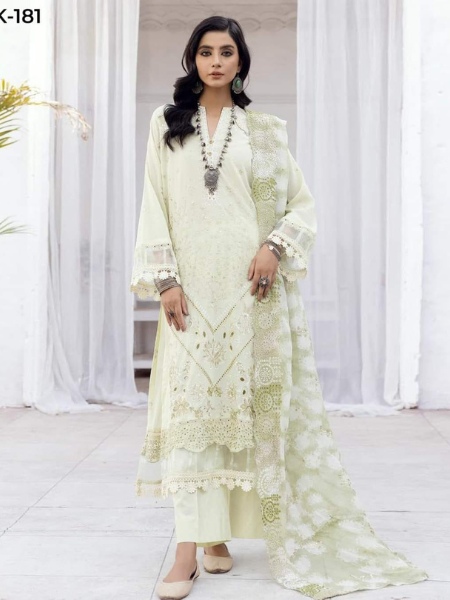 Khoobsurat k-181 Unstitched Embroidered Attractive Swiss Lawn Collection