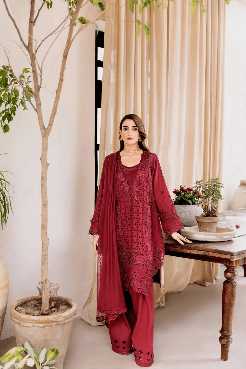 Manara Embroidered Lawn Suits Unstitched | SHELAI27813