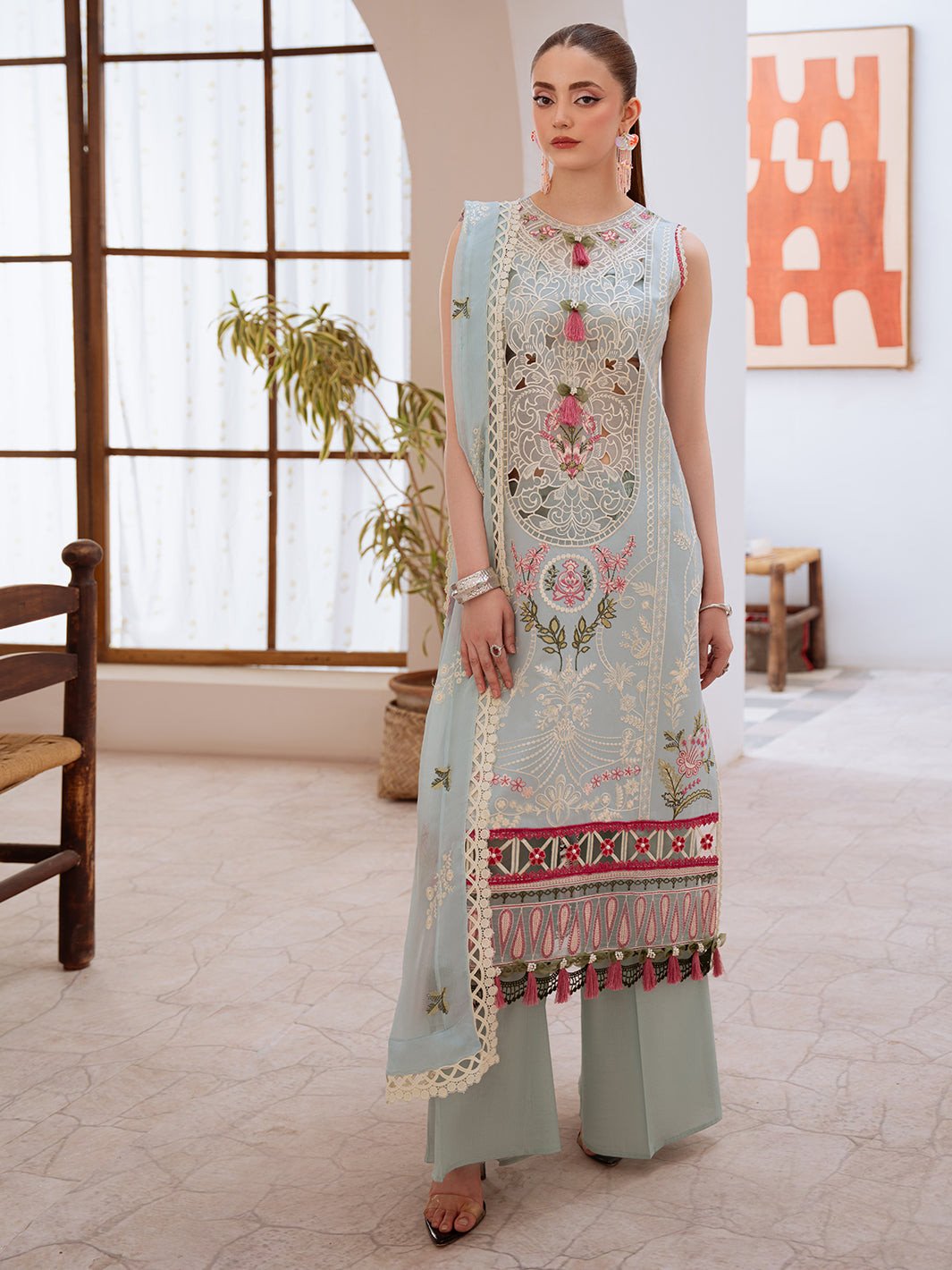 Shanaya By Mahnur Unstitched Lawn'26 | SN-02