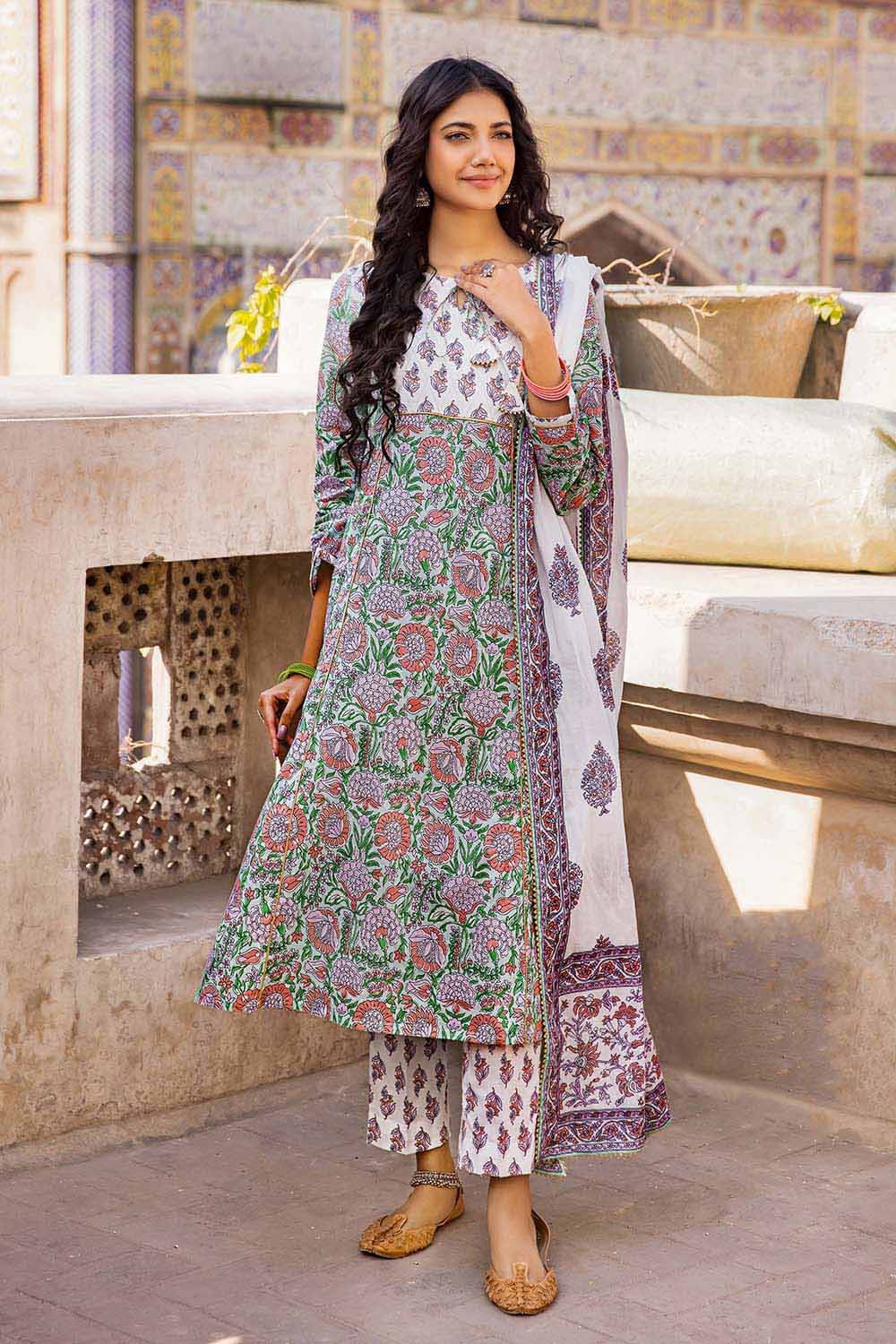 Gul Ahmed unstitched printed lawn CL-32241B 3PC at Shelai