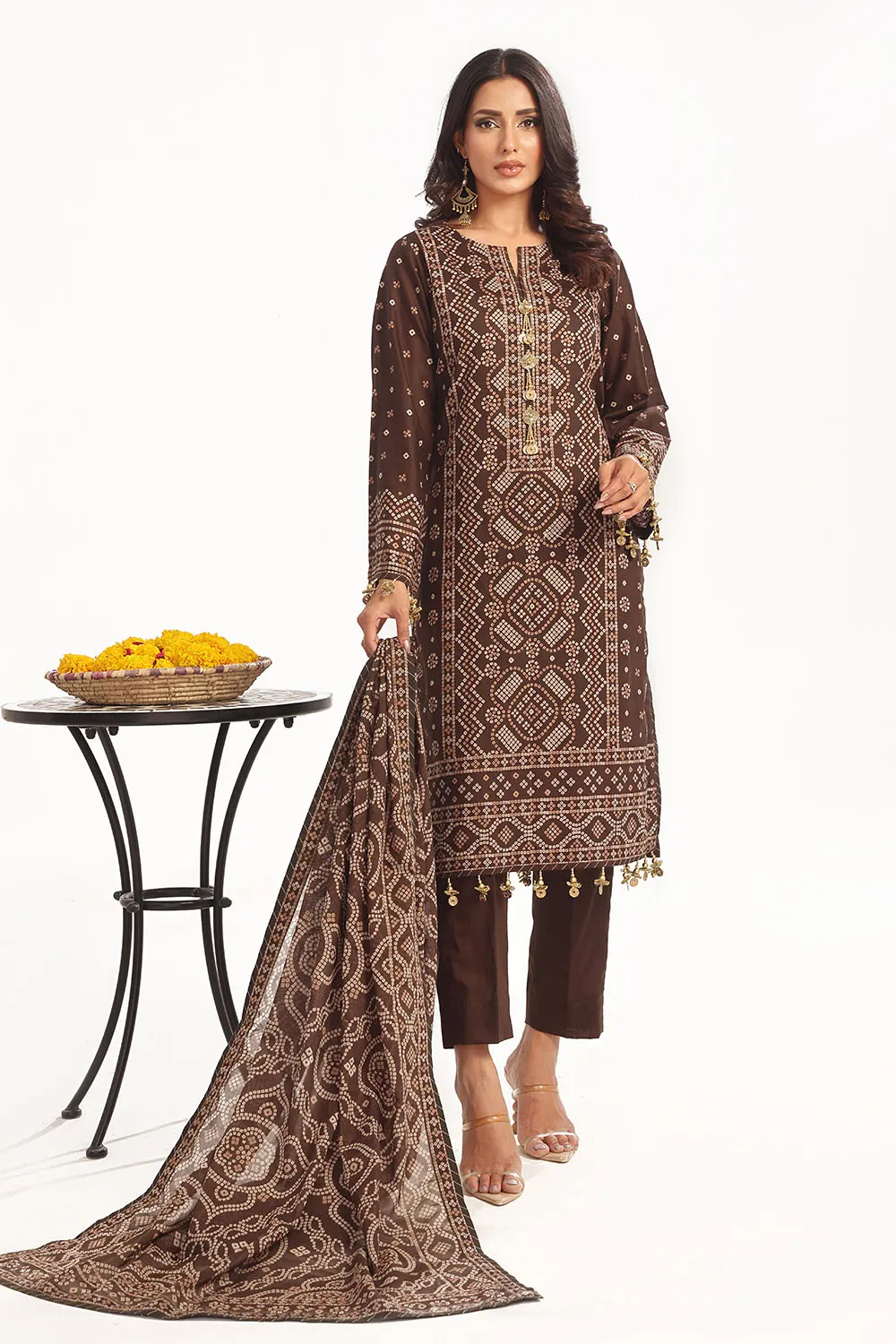 Printed Lawn Unstitched 3 Piece Suit CL-52399 B