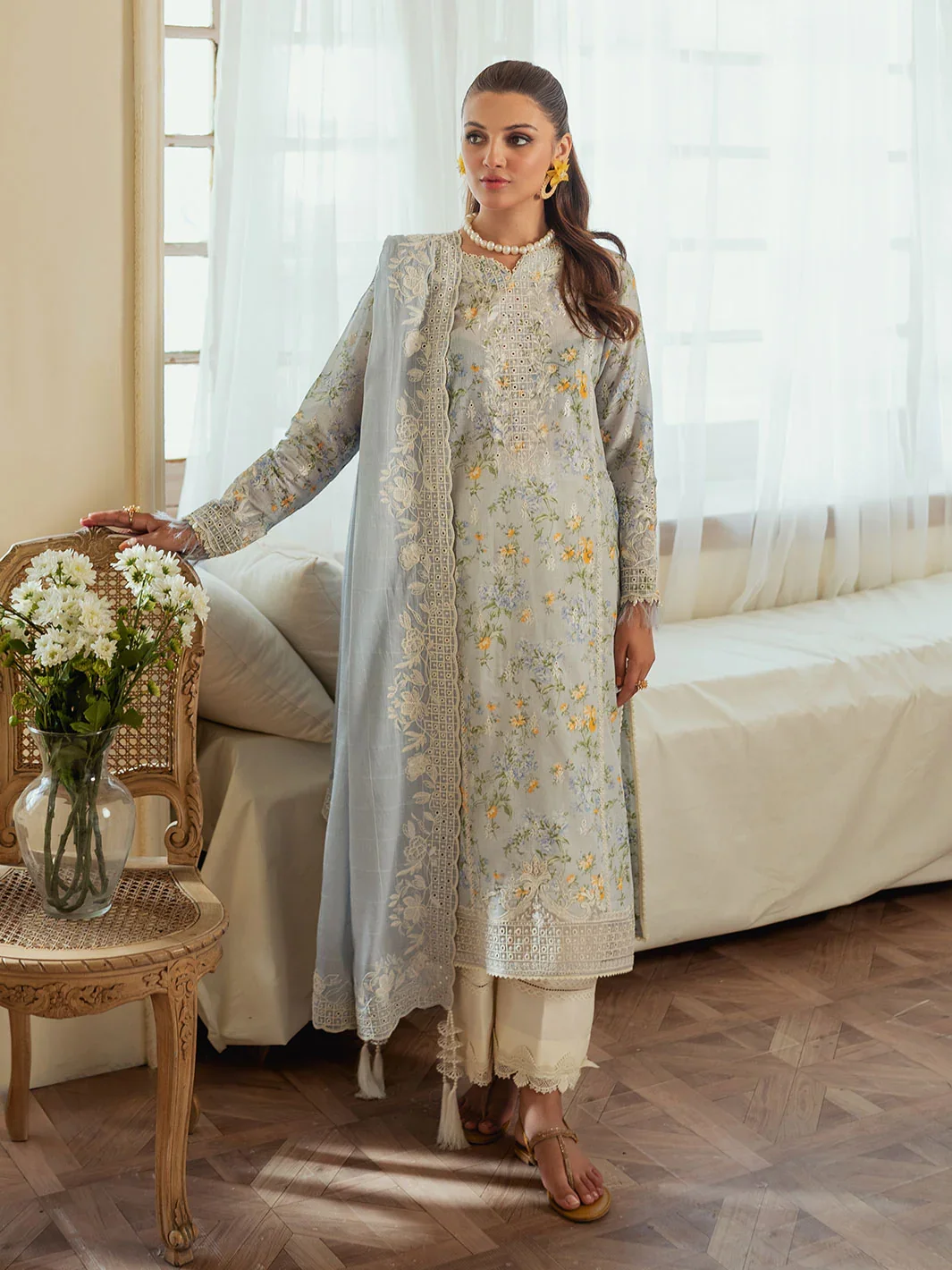 FARYA | 3PC Unstitched | Celine By Faiza Faisal