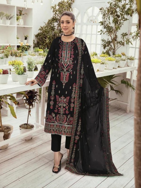 JOHRA Margrate JH-703 Unstitched Embroidered Lawn Collection with Chiffon Dupatta