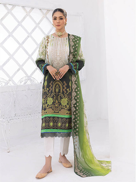 Johra Rever JH-612 Embroidered Digital Printed Lawn and Dupatta