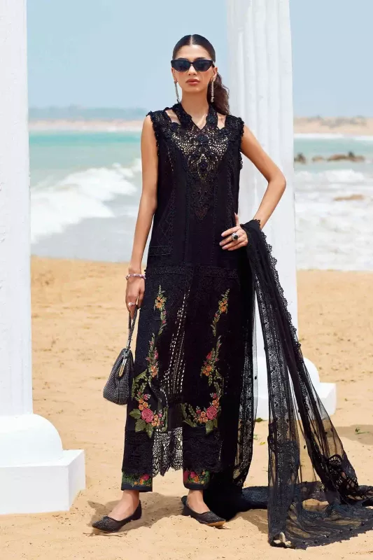 Maria.B black embroidered lawn | SHELAI27311