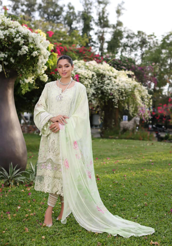 Noor By Saadia Asad - Luxury Chikankari Lawn | 11B