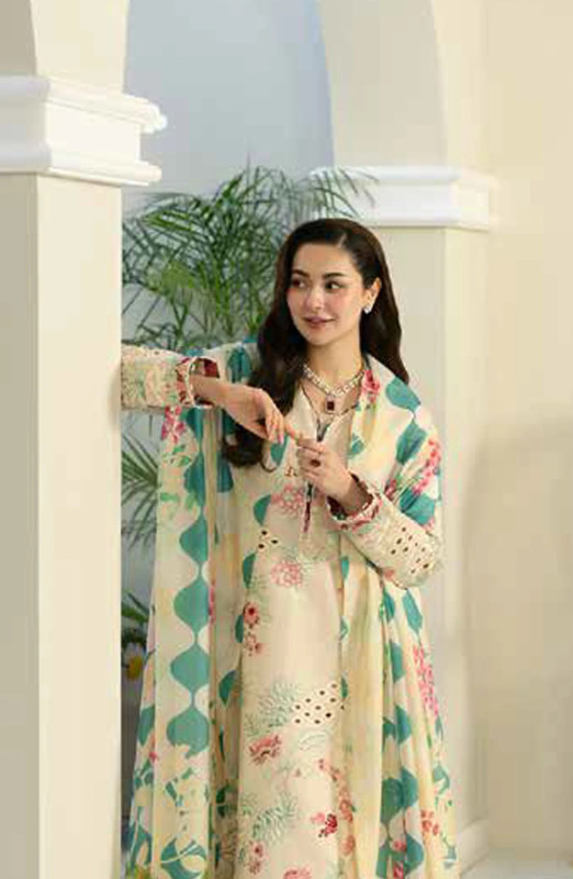 Maryum n Maria Embroidered Lawn Unstitched | SHELAI25444