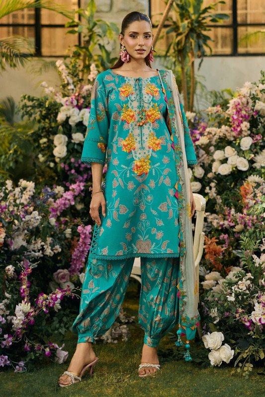Charizma C Prints | Unstitched Printed Lawn | SHELAI26081313