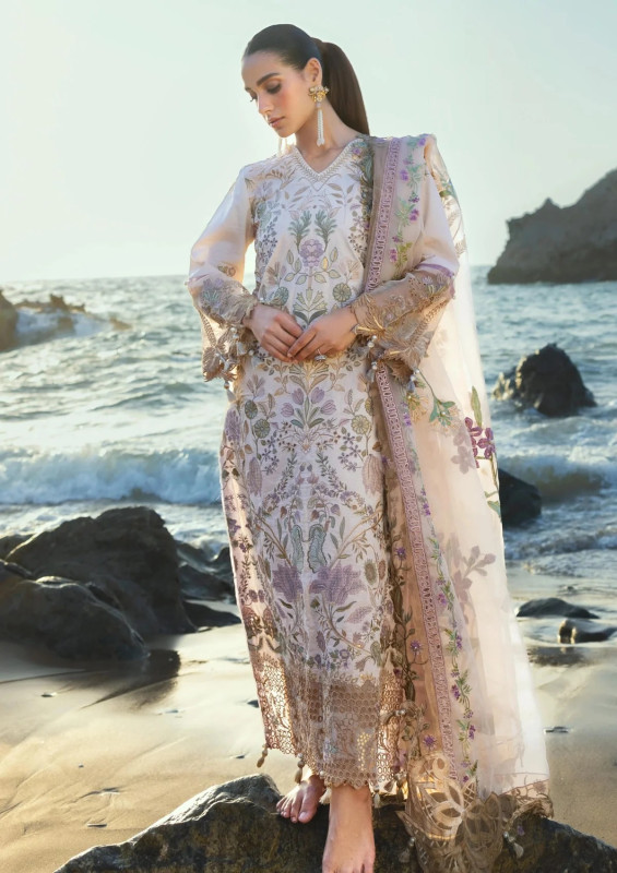 Alzohaib Mahiymaan Luxury Lawn 2026 | D-08