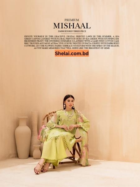 Premium Mishal luxury unstitched Embroidered Collection '23