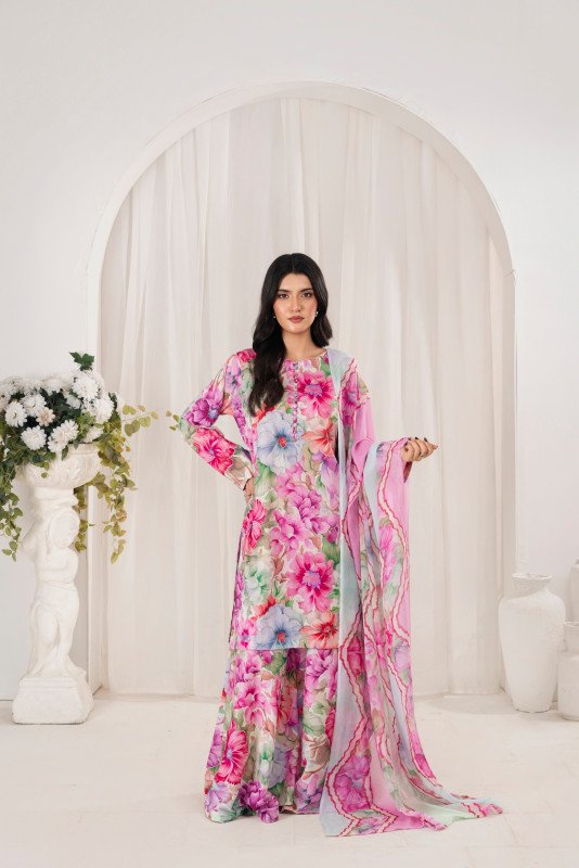 Feathers Unstitched Premium Lawn Collection 25 | Mirzella FT708