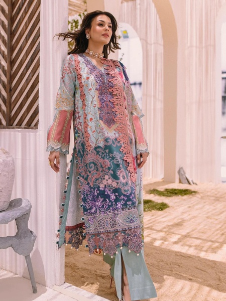 Jade Biss II-20160 A Unstitched Digital Printed Lawn Shirt with Bamber Chiffon Dupatta