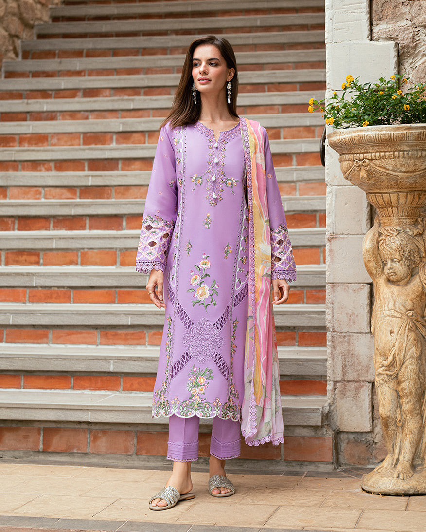 Roheenaz by Summer Reverie Unstitched Collection 25 | Wisteria RUNSS250403A