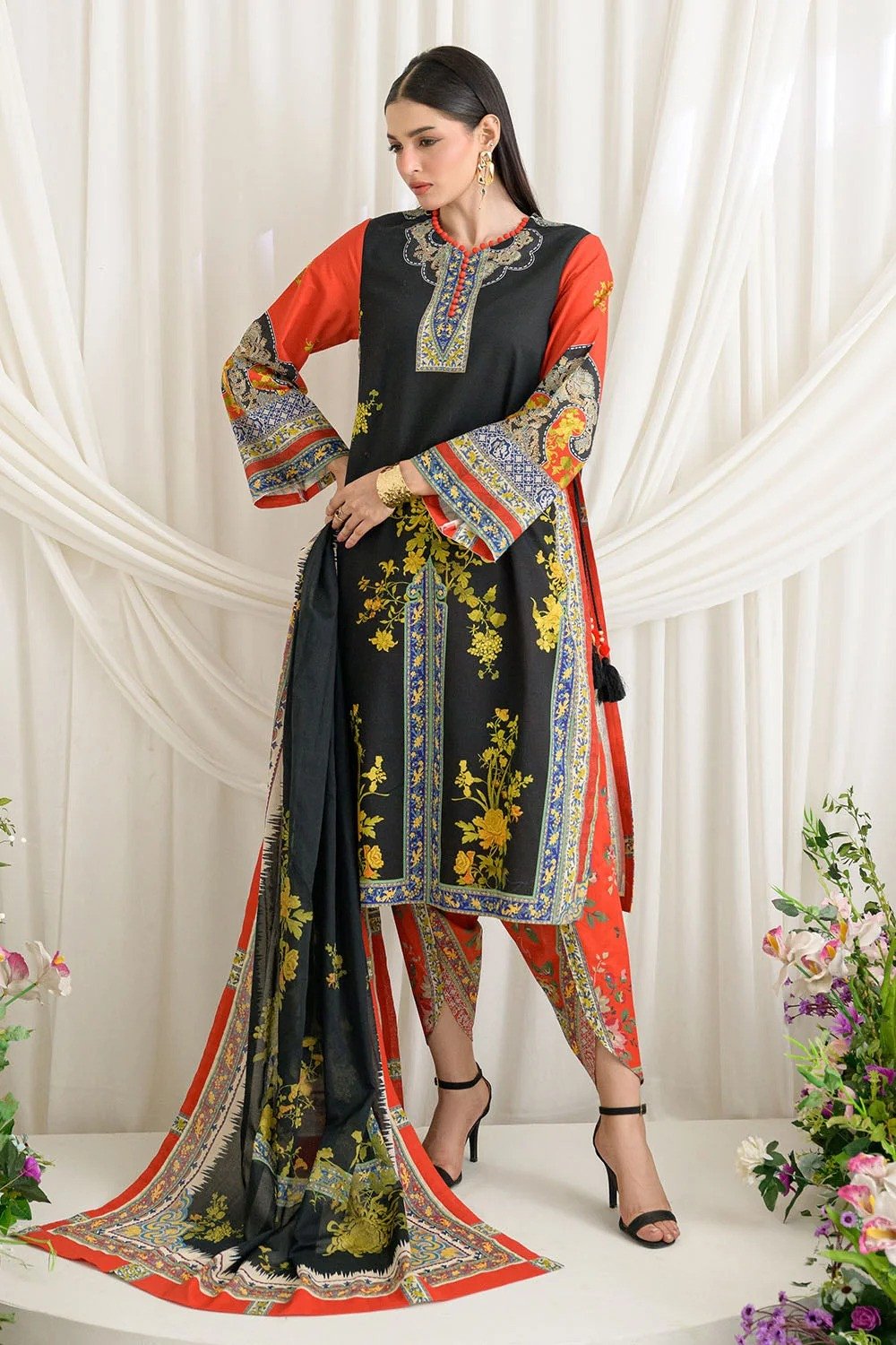 Gul Ahmed Printed Lawn Unstitched | SHELAI26081651
