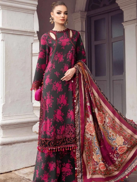 M Prints MB23MPFE 9B By Maria B Fall Edit 2023 Embroidered Cambric Suits Unstitched 3 Piece