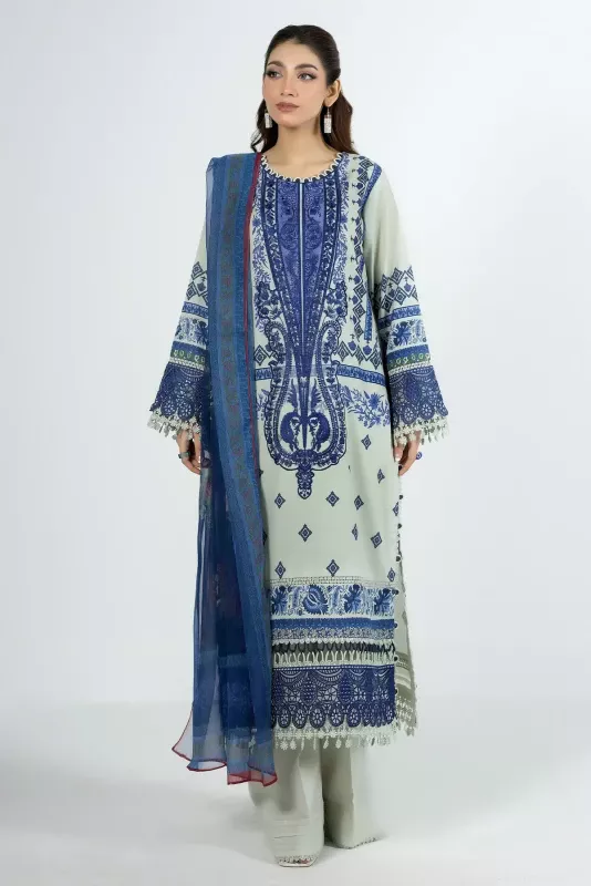 Adan's Libas Prints SS'26 Unstitched 3 piece | D-11