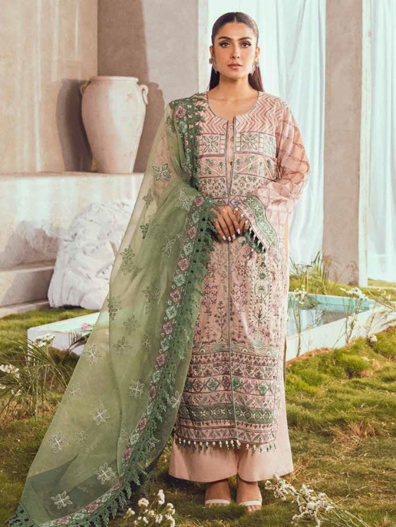 Mahiymaan MAH23L M09 GARDEN SYMPHONY Embroidered Lawn Suits Unstitched 3 Piece