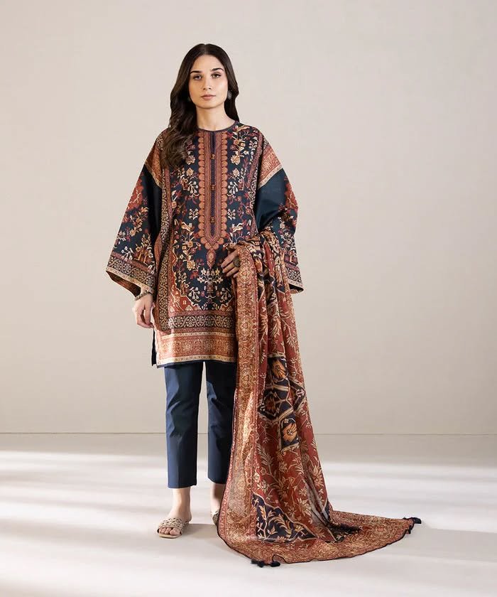 Sapphire | 3 Piece - Printed Lawn Suit | 23VO6WS