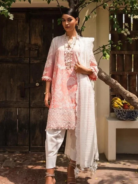 Sana Safinaz Muzlin M232-008B-CH Summer Volume-02 Collection 2023