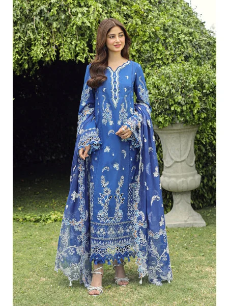 QALAMKAR PS-O8 FARHEEN FESTIVE LAWN ''24 UNSTITCHED COLLECTION