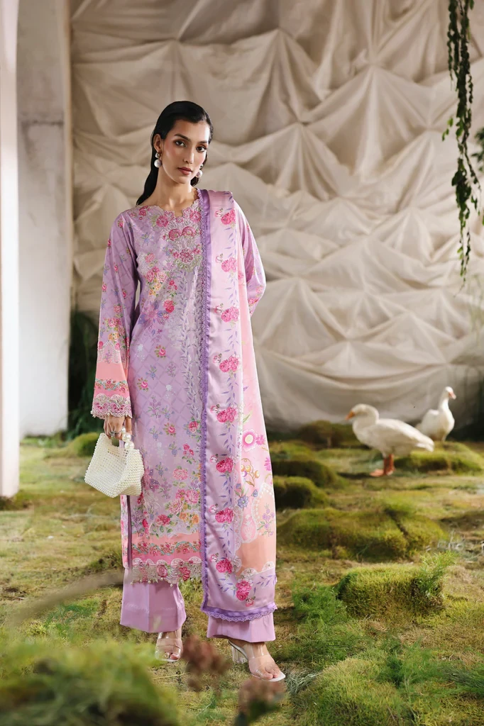 Rajbari Unstitched 3piece | Silah Silk Edit - 09