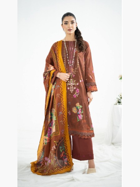 BINAAS LALAM D-03 UNSTITCHED LAWN ''24 COLLECTION