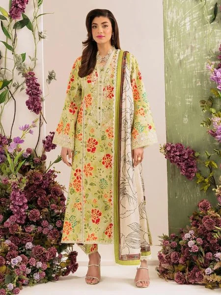 Faiza Faisal Freesia Unstitched French Garden volume 2