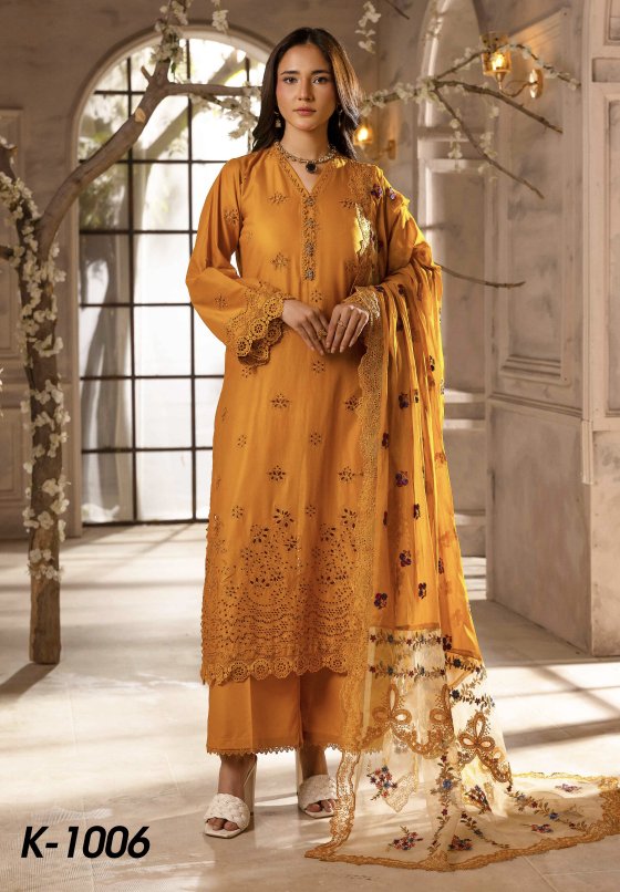 Khoobsurat Khas Lawn Unstitched 3piece | K-1006