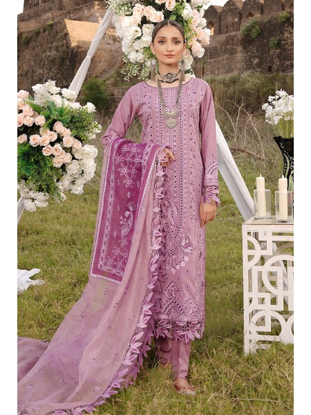 MARYAM'S B-2016 BAHAAR  LUXURY LAWN '24 UNSTITCHED 3PCS COLLECTION