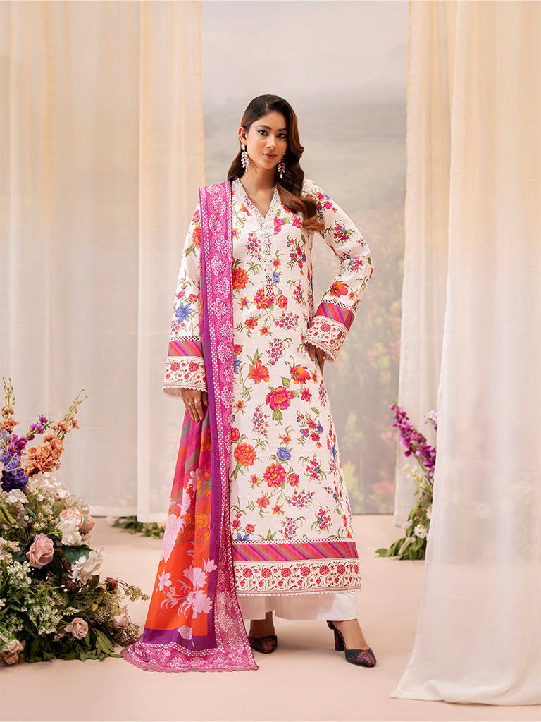 Raha Summer Prints Exclusive Unstitched Collection | D3