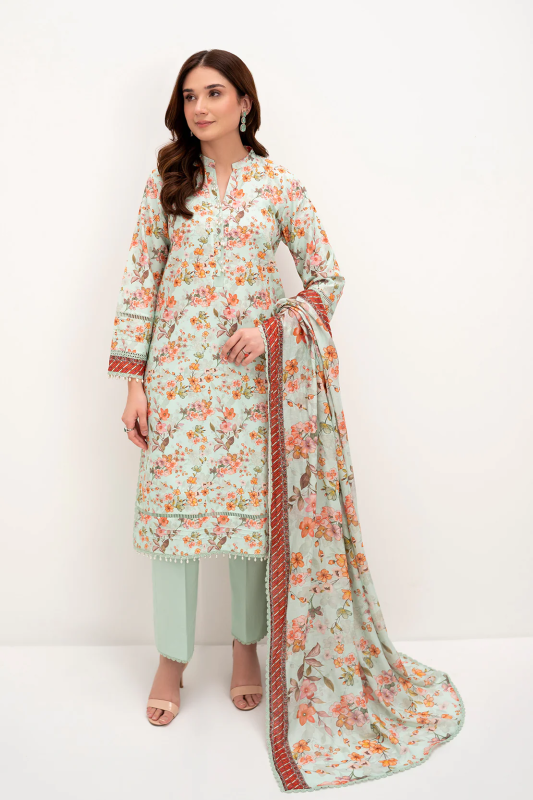 So Kamal Printed - 3 Pc Lawn Suit | DPL 4253