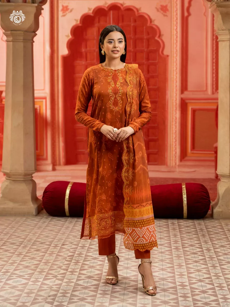 Gulljee Rang Pasand | 3 PC UN-STITCHED | GRP2514A3