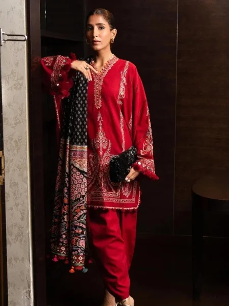 Sana Safinaz Muzlin M233-019B-CP Winter'23 Collection