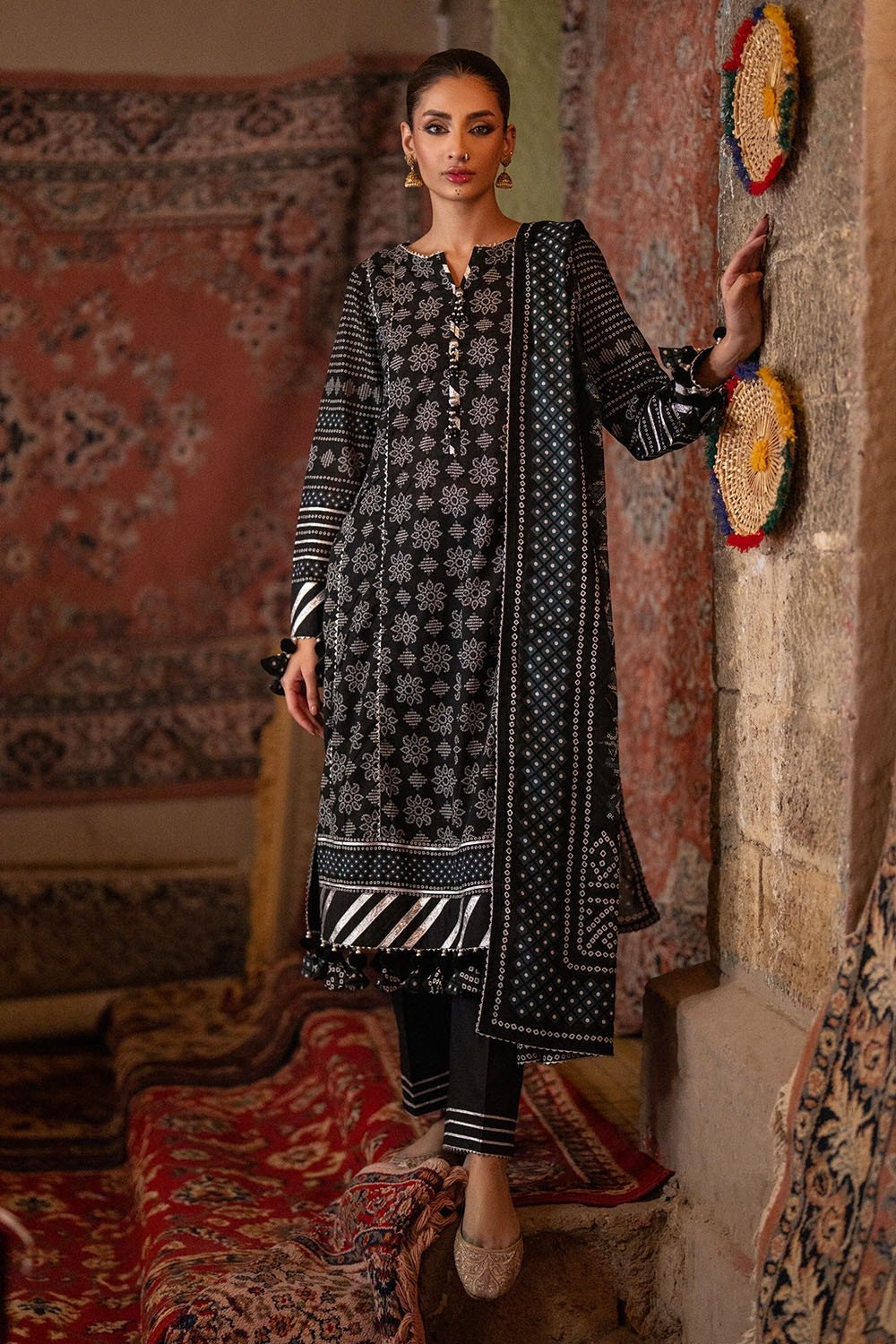 Gul Ahmed Chunri Printed Lawn Unstitched | SHELAI19511