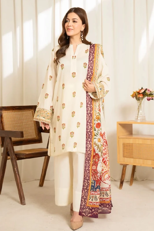 Unstitched 3Pc Printed Lawn Dress Coco | Sule 09