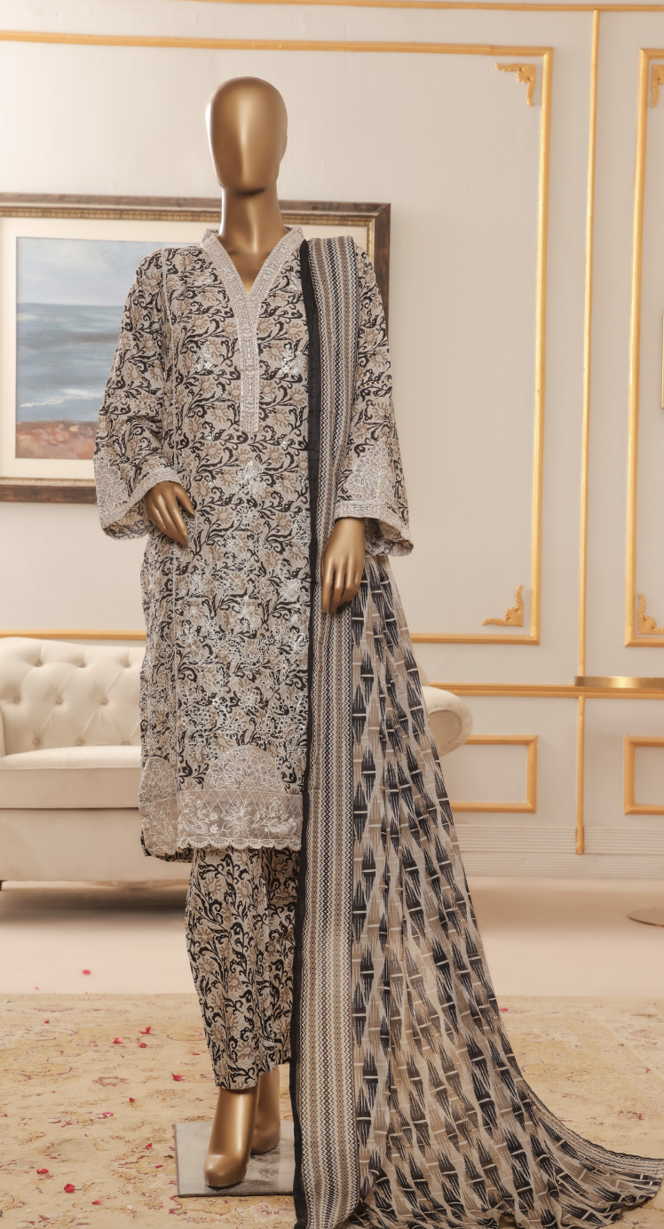 Bin Saeed Stitched Chicken Kary 3 Piece | LG