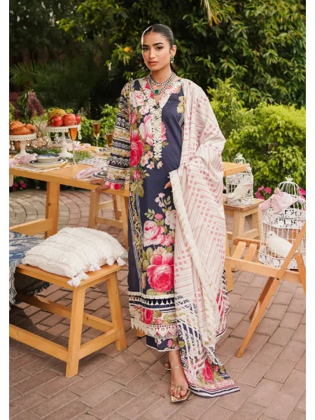 ELAF PRINTS EEP-05B - Amica PRINTD UNSTITCHED LAWN COLLECTION ''24