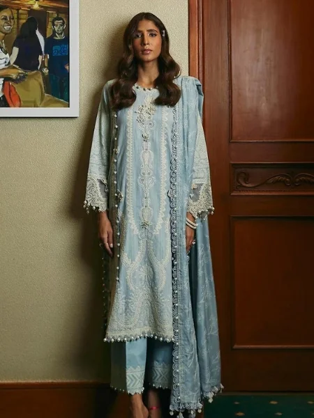 Sana Safinaz Muzlin M233-022B-CP Winter'23 Collection