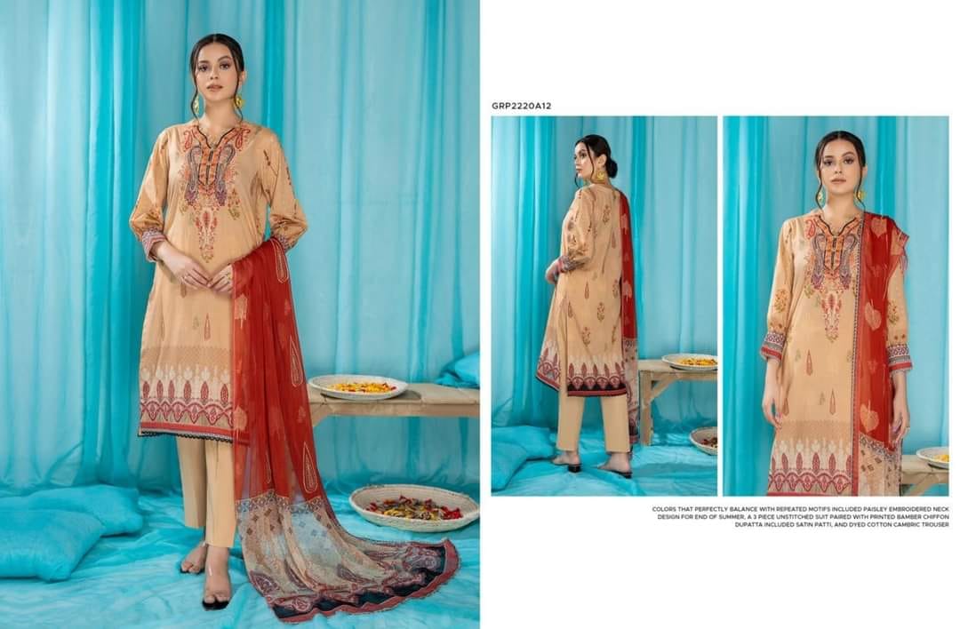 Luxury Embroidered Summer Collection-RP07