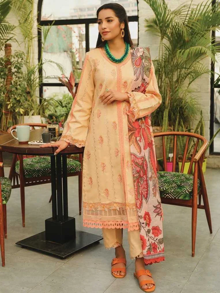 Rang Rasiya Lifestyle Lawn ARIA D-5 three piece at Shelai