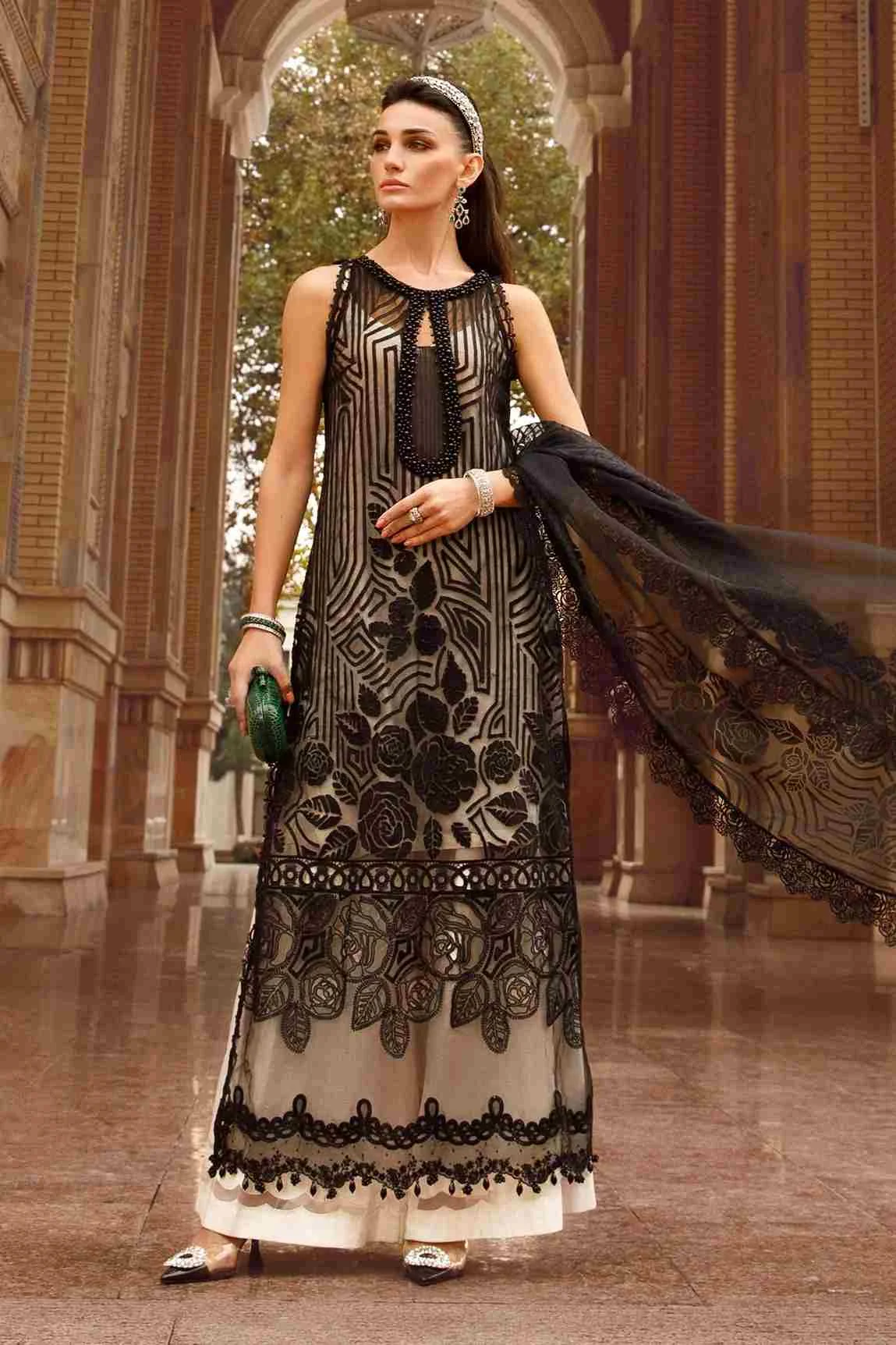 Maria B lawn collection volume-23 6B three piece at Shelai