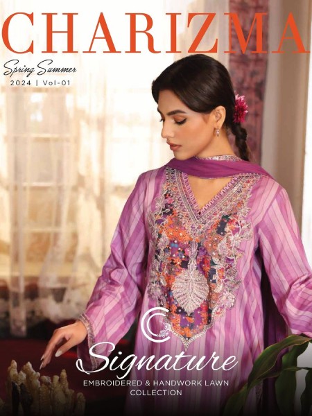 SIGNATURE VOL-01 BY CHARIZMA UNSTITCHED 2024 COLLECTION