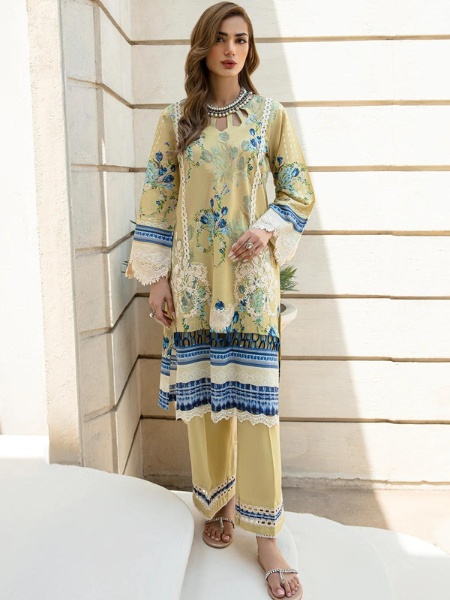 Elaf Premium ETC-02B Luxury Pakistani Dress Digital Printed Lawn at Shelai