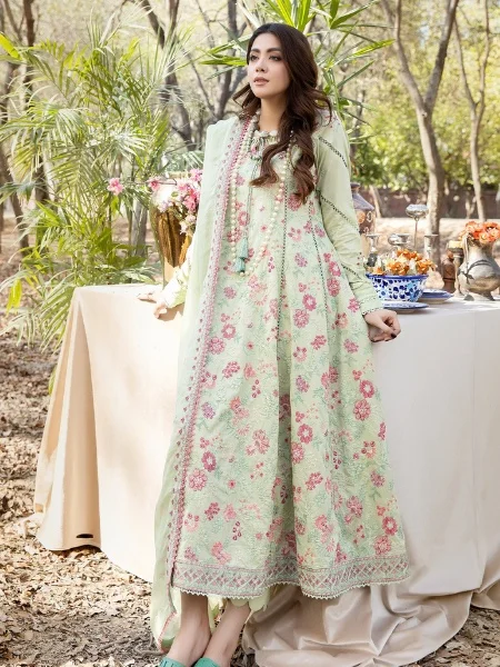 Adan's Libas Blossom 5105 Unstitched Embroidered Lawn Collection 2023