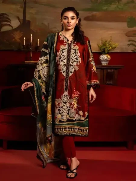 Gul Ahmed Red Lawn Valentine’s Special CL-42176