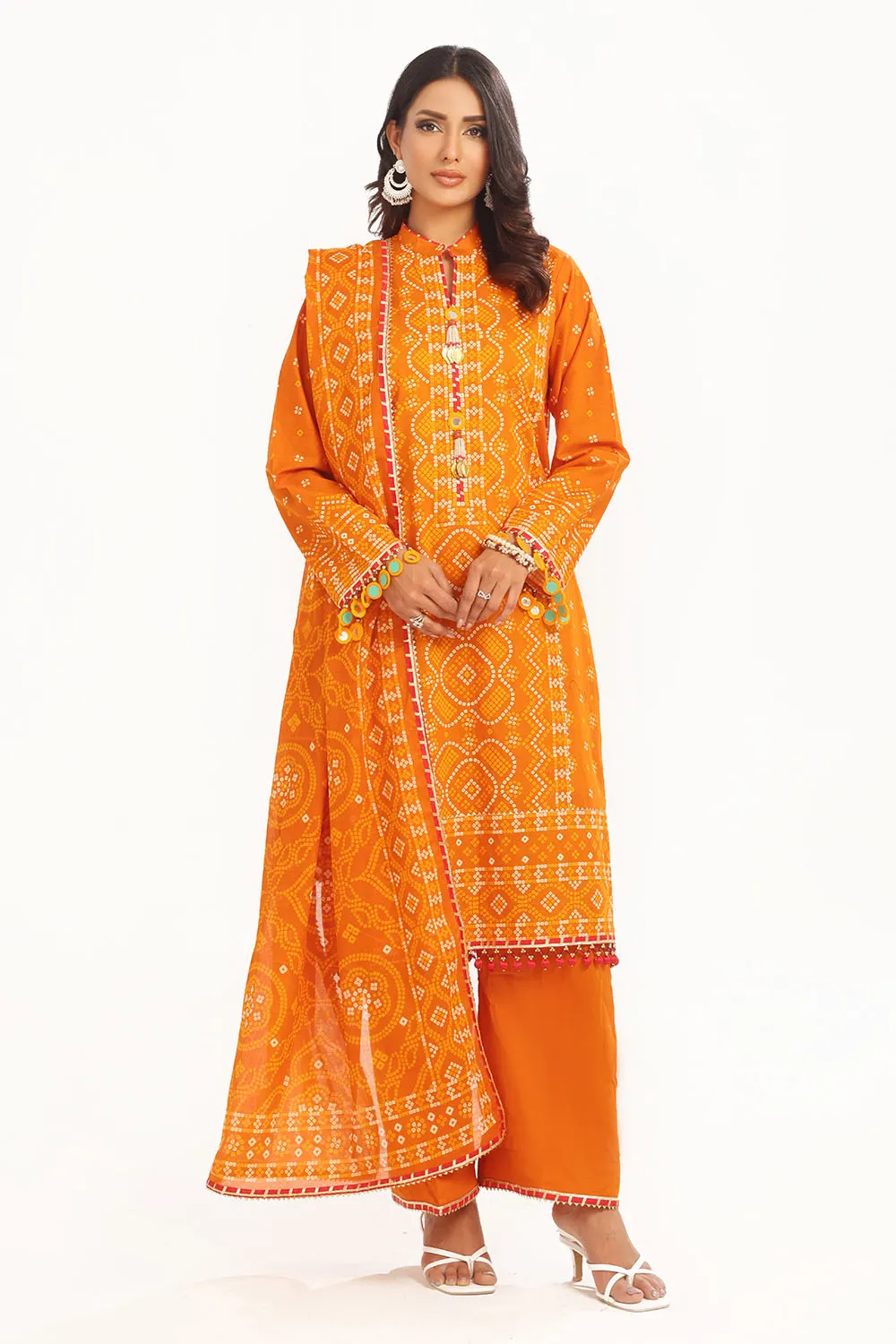 Printed Lawn Unstitched 3 Piece Suit CL-52399 A