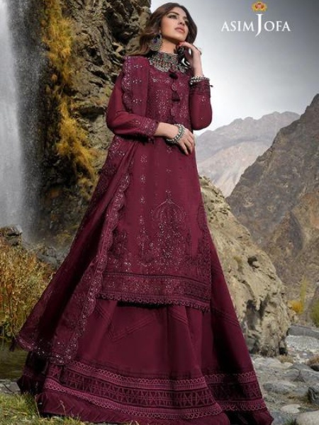 Asim Jofa AJRL-19| SHEHR-E-YAAR Luxury lawn collection